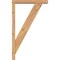 Ekena Millwork Traditional Block Smooth Bracket w/ Offset Brace, Western Red Cedar, 3 1/2"W x 18"D x 30"H BKT0402X18X30TRA05SWR - alternate 3
